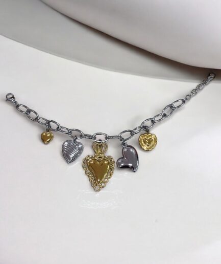 BRACCIALE CUORE SACRO A 5 BICOLORE