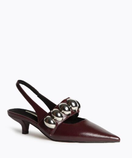 SLINGBACK CON BORCHIE GRANDI CORINA BORDEAUX M5771