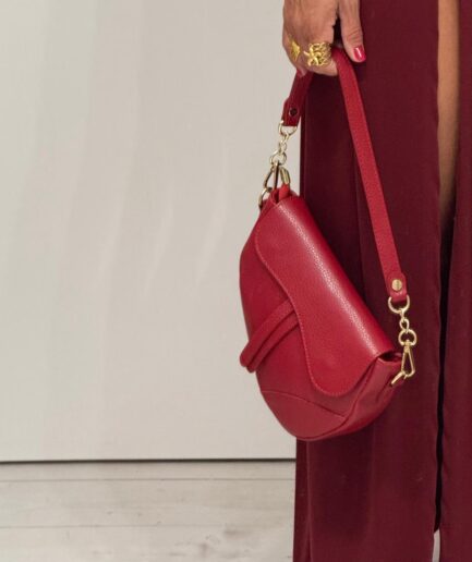 BORSA CON PATTA COLORE ROSSO