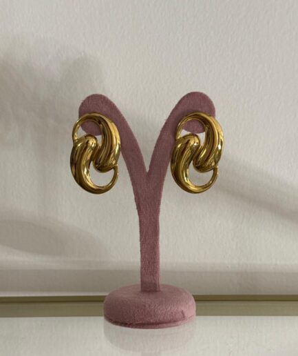 ORECCHINI ONDULATI ORO