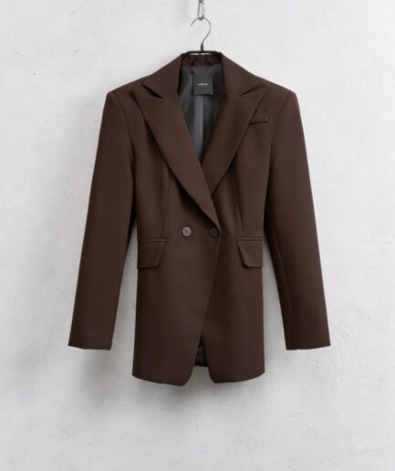 BLAZER AVVITATO CON LACCI DIETRO LUMINA MARRONE LD3571