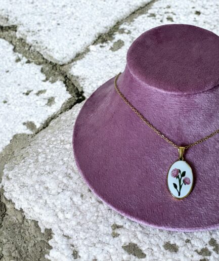COLLANA DORATA CIONDOLO FRAME FIORE