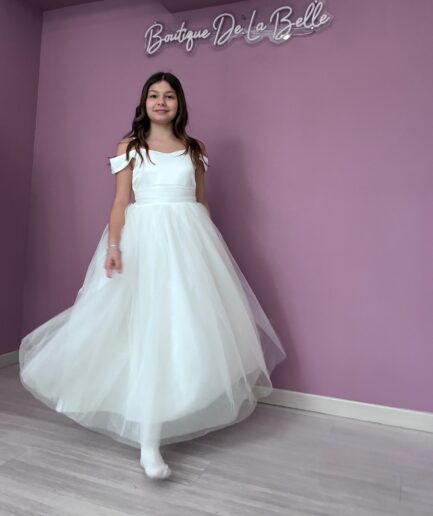 ABITO CERIMONIA BIMBA BIANCO AB2603