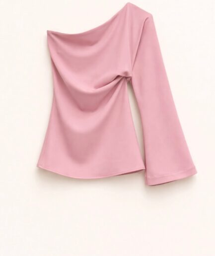 BLUSA MONOSPALLA ROSA L9578