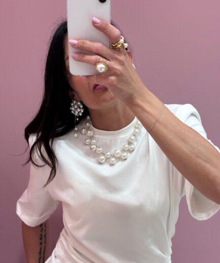 COLLANA CON PERLE SFALSATE