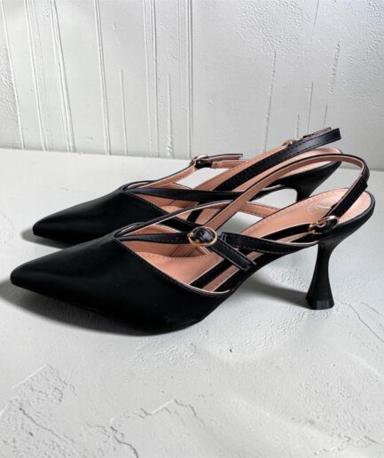 SLINGBACK CON LACCETTI NERO MP125B