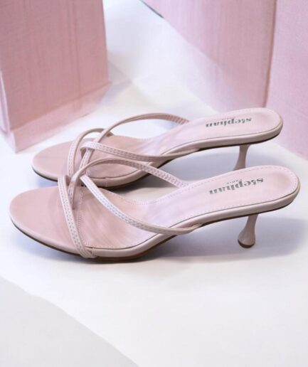 SANDALI INFRADITO CON TACCO ROSA XL6