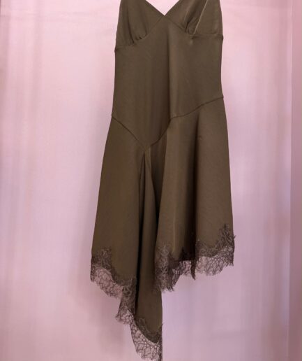 ABITO CORTO ASIMMETRICO CON PIZZO 60500