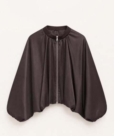 BOMBER SATINATO TESTA DI MORO LD5909