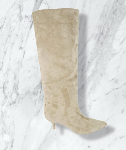 STIVALE ALTO SCAMOSCIATO BEIGE 2526