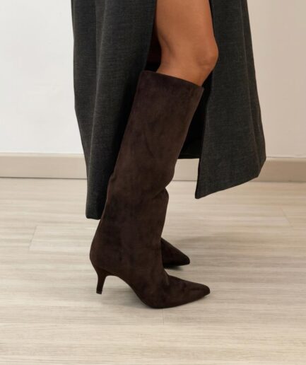STIVALE SCAMOSCIATO MARRONE 2526