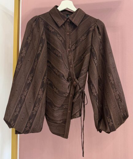 CAMICIA ASIMMETRICA IN PIZZO 61206