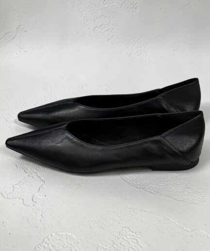 BALLERINE PUNTA ECOPELLE 9876 NERO