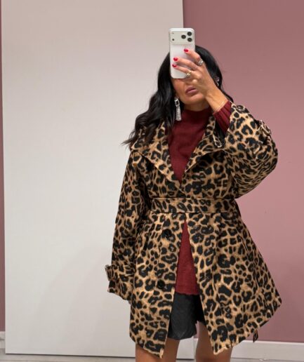 TRENCH CORTO ANIMALIER DR8384