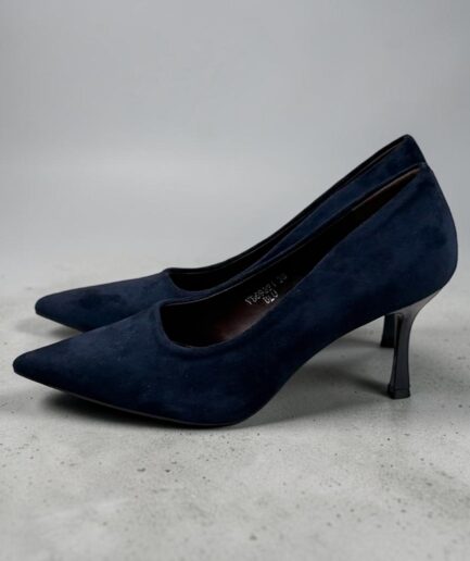 DECOLLETE' SUEDE BLU 69321
