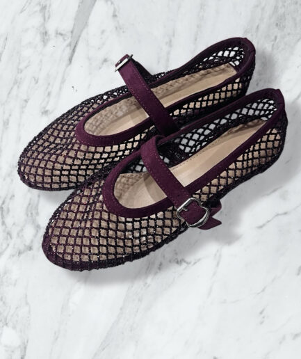 BALLERINE STRASS BORDEAUX RY150