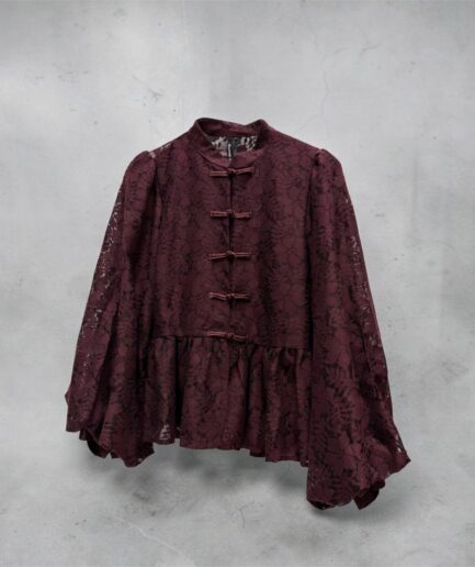 CAMICIA IN PIZZO CON ALAMARI 61184