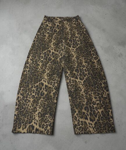 JEANS BALLOON ANIMALIER F2255