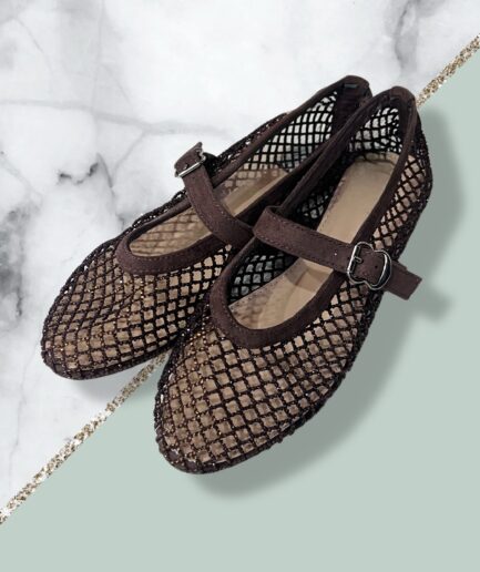 BALLERINE STRASS MARRONE RY150